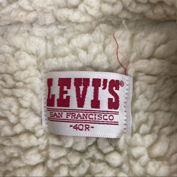 Levi’s vintage denim Jean Shearling jacket 40R - Picture 2 of 13